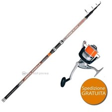 KIT PESCA CANNA TRABUCCO OCEANIC STORM SURF 4 M 200 G+OCEANIC SURF 8000 COMBO
