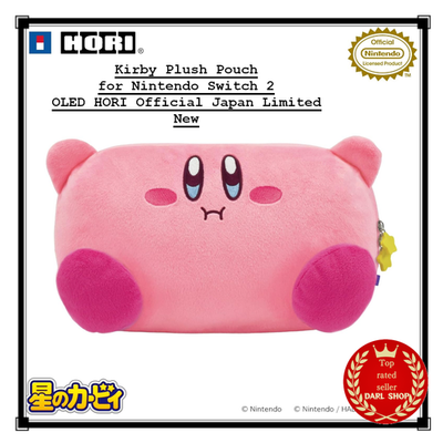 Kirby Plush Pouch for Nintendo Switch 2 OLED HORI Official Japan