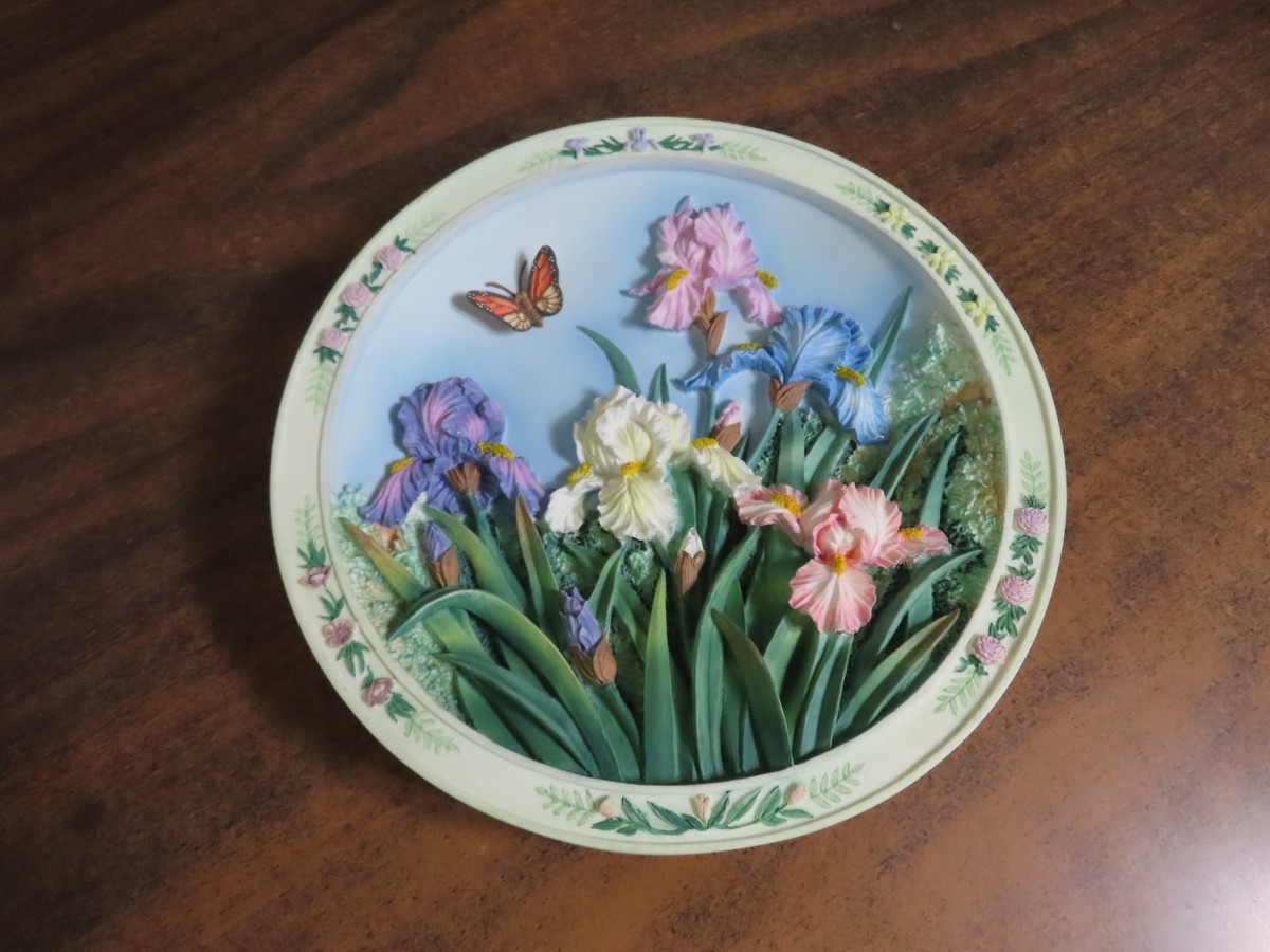 IRIS GARDEN Bradford Exchange Lena Liu's Beautiful Gardens