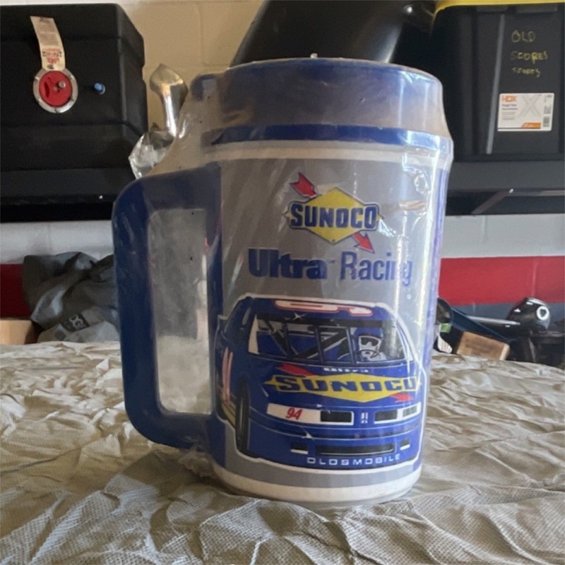 Sunoco Ultra Racing Oldsmobile #94 Blue & White Plastic Mug/Stein Cup