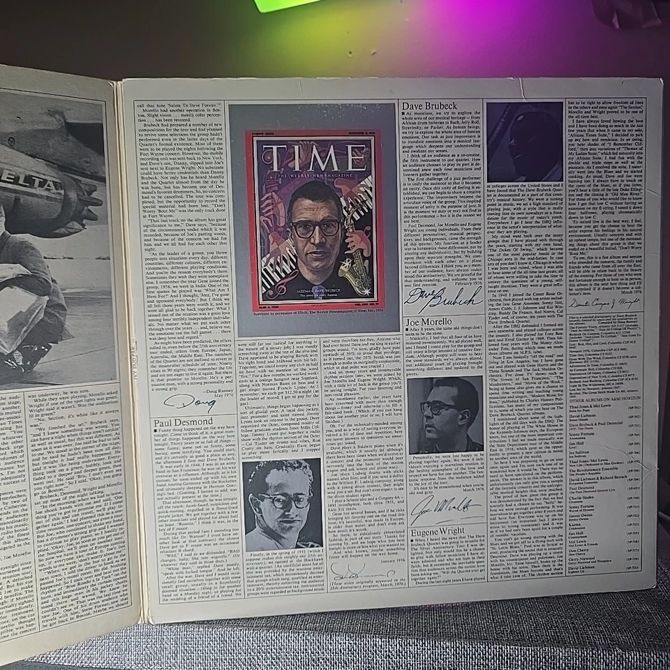 The Dave Brubeck Quartet–25th Anniversary Reunion–1976 Columbia–PG 34303 Vinyl R - Image 3 of 4