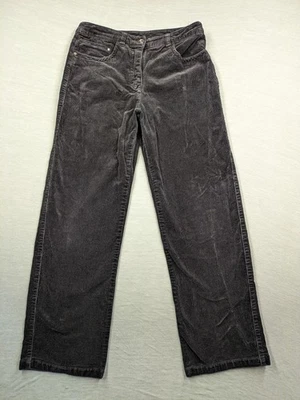 Damen Cordhose Schlauch schwarz gerades Bein hohe Taille Vintage sku - Bild 1 von 4