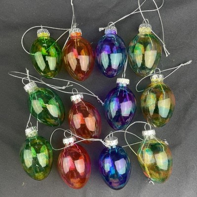Lot of 12 Hand Painted/Stained Easter/Spring Eggs NEW Open Box