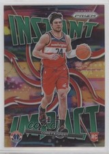 2021-22 Panini Prizm Instant Impact Green Wave Prizm Corey Kispert #14 0v1