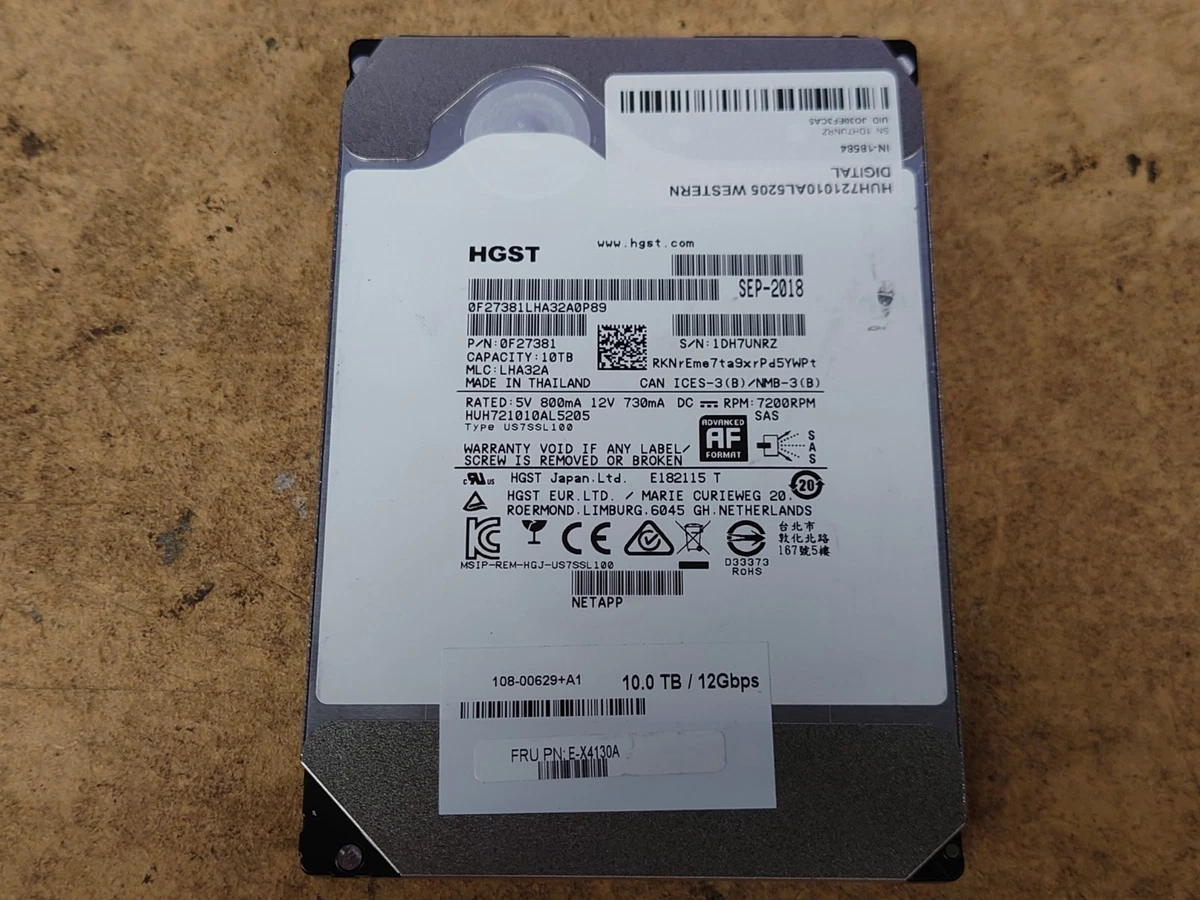 SAS Internal Hard Disk Drives 10 TB Storage Capacity for sale - eBay