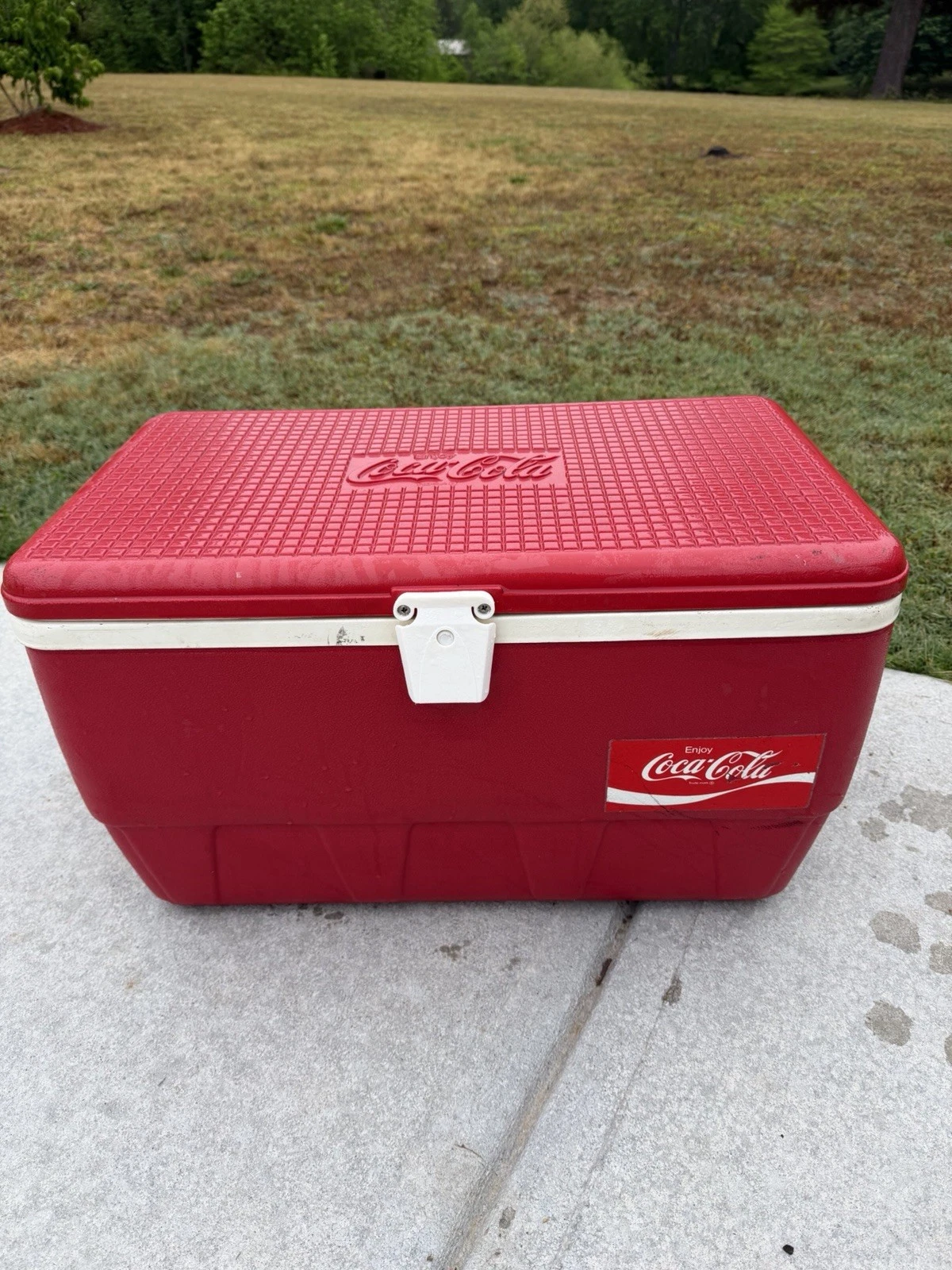 Vintage Coca Cola Igloo Cooler Ice Chest Plastic Rare Enjoy Coke