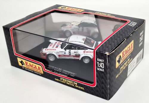 Modellino auto scala pressofuso Eagle 1/43 Porsche 911 SC Monte Carlo Rally '82 Eminenza - Foto 2 di 6