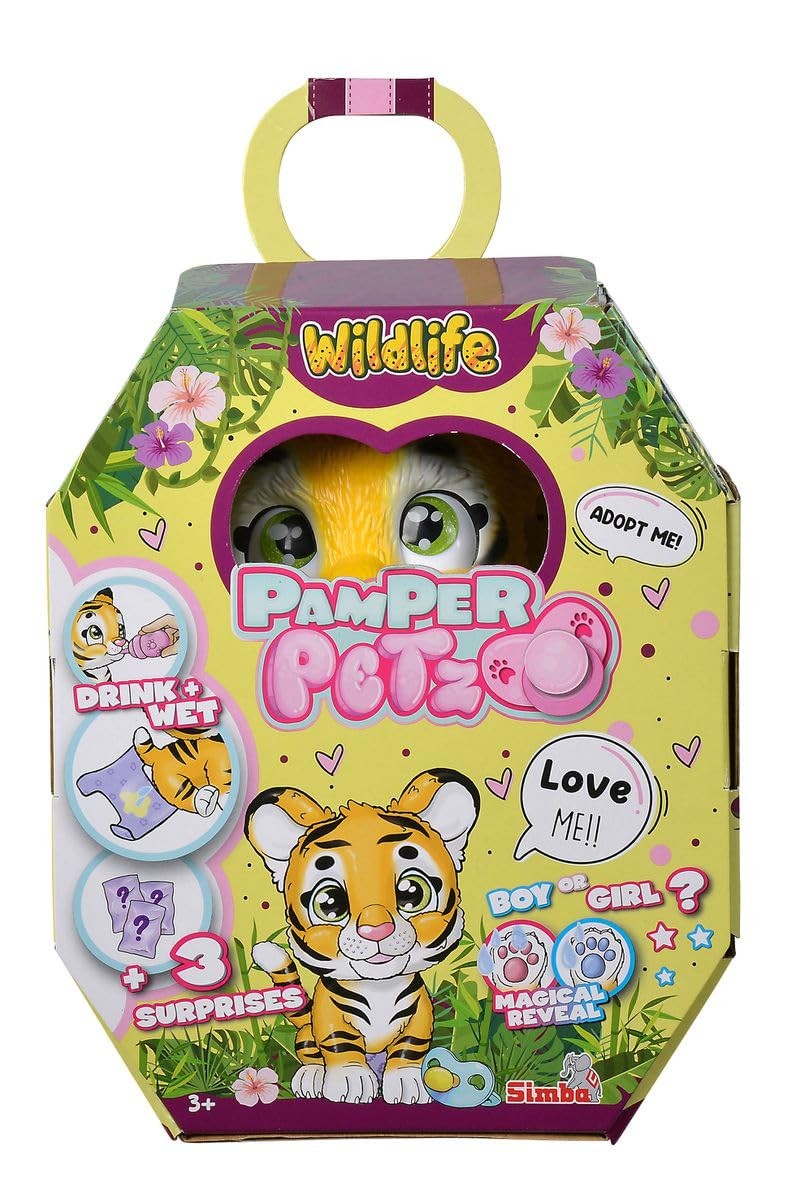 Simba 105953575 - Pamper Petz Tiger with Drinking and Wet Function Toy Tiger f 7590₽