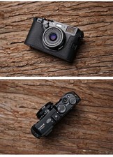 Genuine Real Leather Camera Bag Protect Case Cover Base For Fuji X-100F X100F