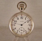 ANTIQUE WALTHAM "845" 21j COIN SILVER SWING-OUT OPEN FACE 18s RR POCKET WATCH