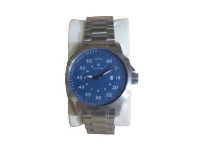 ELEVON Blue Dial Men's Watch Quartz 44mm Stainless Steel Japan Movement - EXC