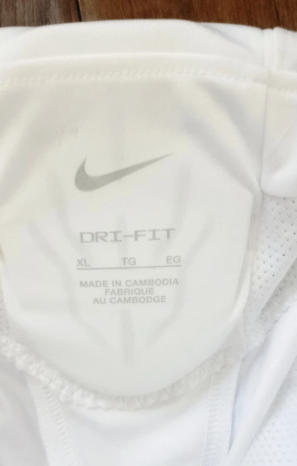 Pantalones deportivos Nike Dri-FIT integrados blancos con almohadilla de fútbol talla XL para niños nuevos con etiquetas Foto 3 de 4