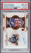 2025 Panini Flawless - Trevor Etienne #RPA-TEE Rookie Patch Autographs Shield /4
