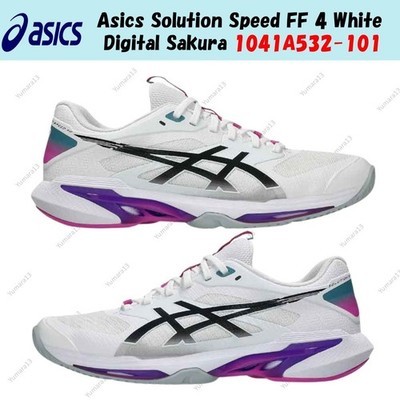 Asics Solution Speed FF 4 White Digital Sakura 1041A532-101 Men's Size