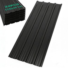 24PCS Roofing Sheets, 12.42m² Galvanised Steel, 115 x 45 cm Metal Corrugated HOT