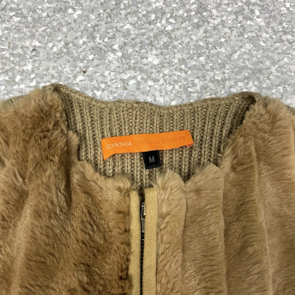 Chaleco de piel y lana vintage años 2000 Cynthia Steffe Foto 2 de 4