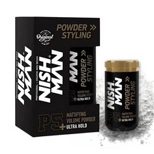 Nish Man P5+ Haarpuder Mattierend Volumen Ult...