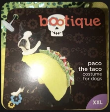 Bootique “Paco the Taco” Taco Dog/Pet Costume Sz XXL - New w Tag!