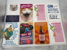 8 American Greeting Cards Lot Happy Birthday New W/ Envelopes Free Shipping