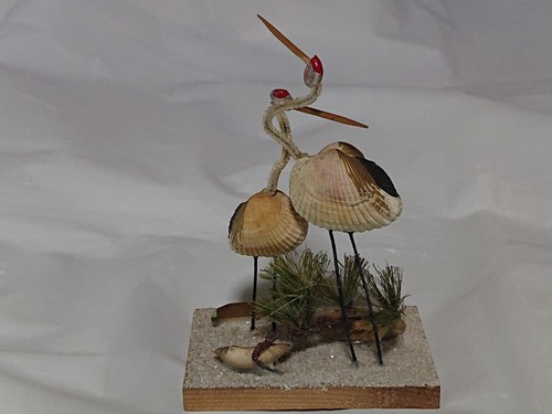 Shell crane doll Ornament / Ise in Mie Japan - Picture 6 of 13