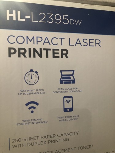 Brother HL-L2395DW Compact Monochrome Laser Printer - Bild 2 von 4