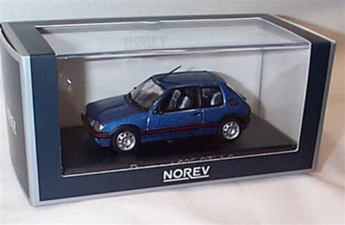 1992 NOREV 471737 PEUGEOT 205 1.9 GTI Miami Blue 1/43 Scale Model New in Box - Picture 3 of 3