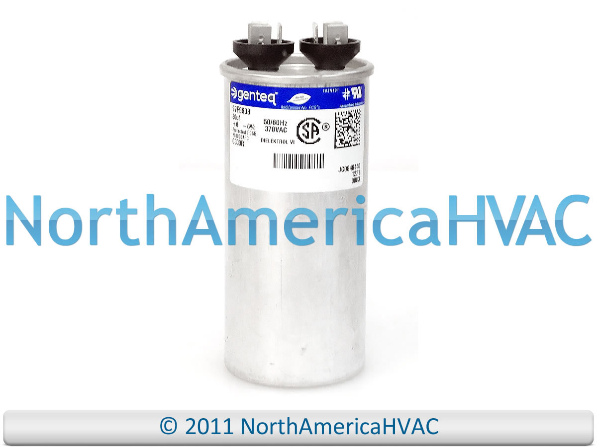 Capcom Capacitor Round Run 30 uf MFD 370 Volt VAC Fit GE