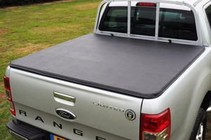 Ford Ranger Hard Folding Tonneau Cover Fits With Oe Ladder Rack Hawk Tri Fold Ebay