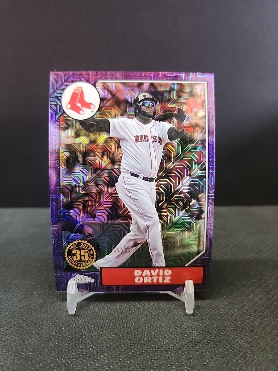 2022 Topps Series 2 David Ortiz 1987 Silver Pack Purple Refractor 