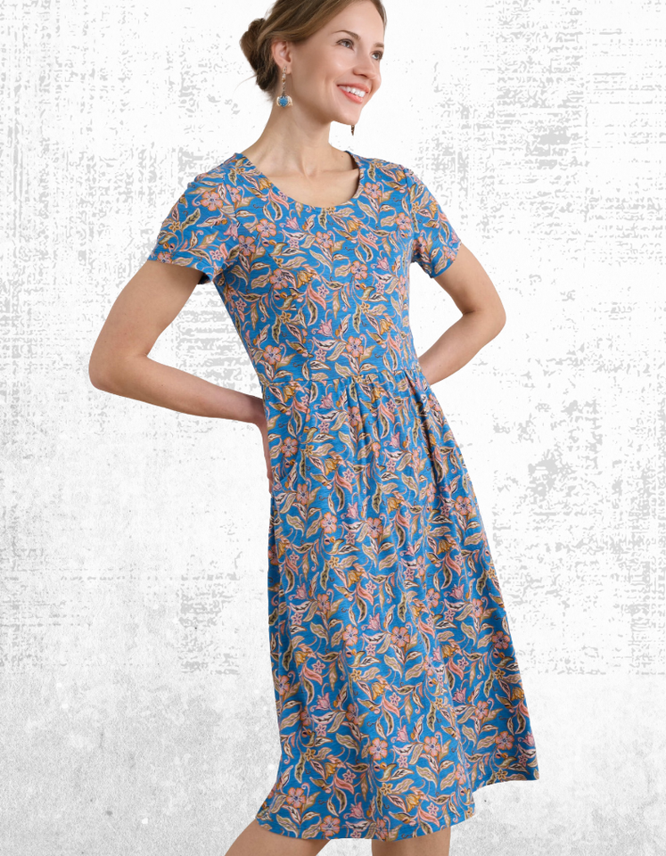 padded sheer fit & flare floor length dress reviews Shapewear Slimming Midi Dress | Sheer Mesh Overlay