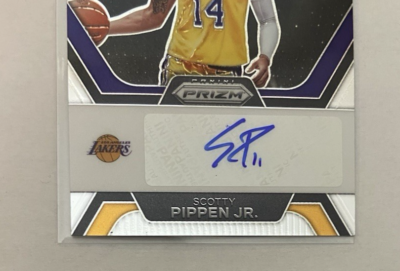 Scotty Pippen Jr 2023-24 Panini Prizm Penmanship Autograph Auto