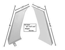 1968-77 Ford Bronco Tank Filler Guard w/ WTP - Pair New Dii