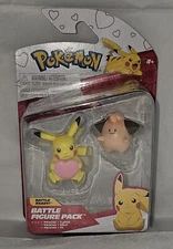 Pokemon Battle Figure Pack Pikachu & Cleffa - New 2024 Hard to Find