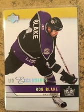 ROB BLAKE 2006-07 UD Ser II Hockey EXCLUSIVES Parallel #339 #/100 LA Kings HOF