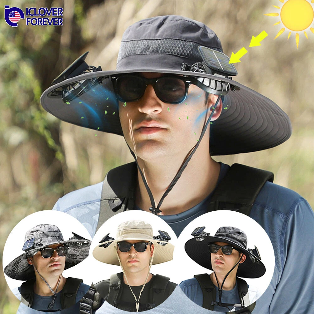 Wide Brim Bucket Sun Hat With Solar Fan Men Fishing Hiking Outdoor Cooling Women
Opens in a new wind