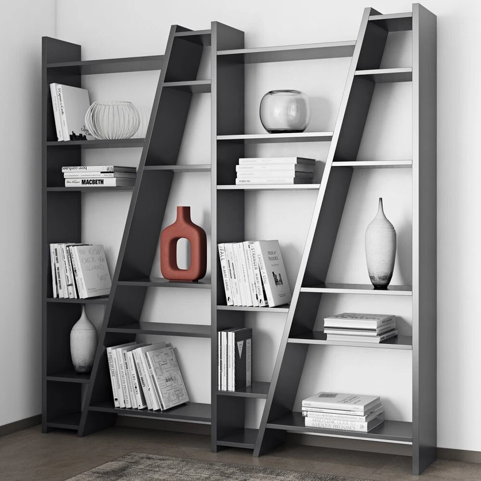 [SOLO RECOGIDA] Librería TemaHome Delta 4 lacada negra Foto 3 de 4