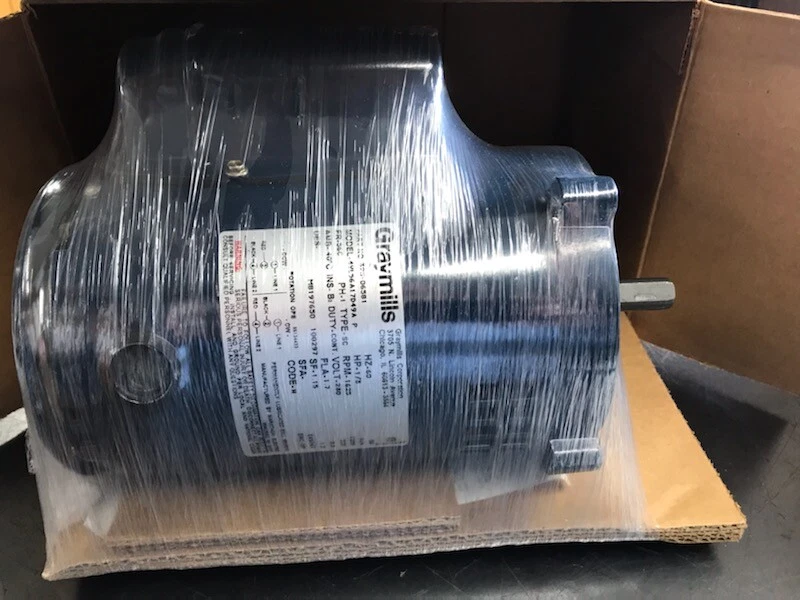 Graymills Marathon 325-06581 56A17D49 1/3-1/2 1625/1000 56C ODP 230V AC MOTOR   - Image 3 of 4