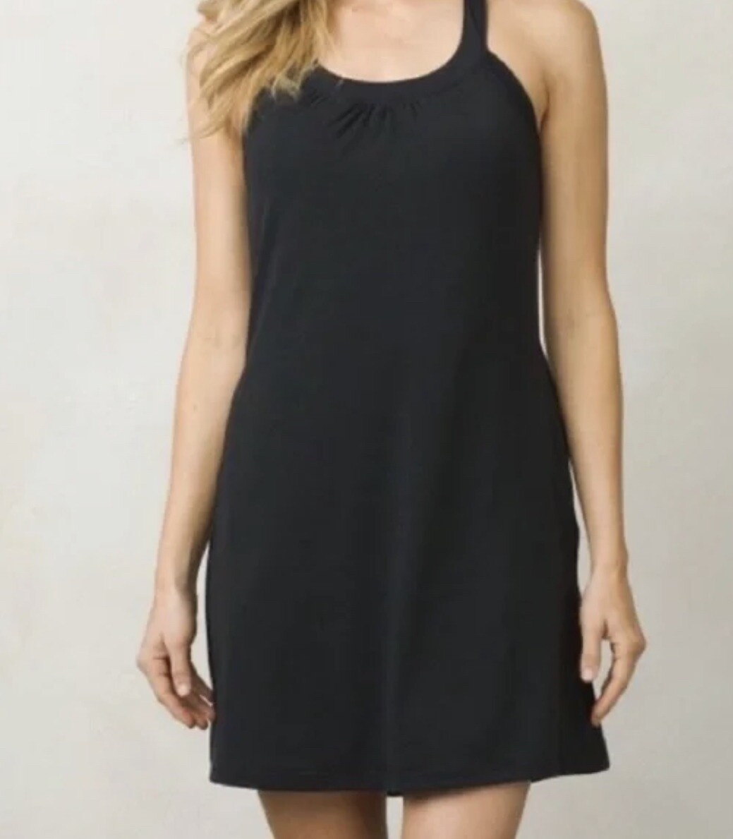 PRANA Dress Women's Sz Large Halter Bra Sleeveless Activewear Tennis Golf  Dress | eBay