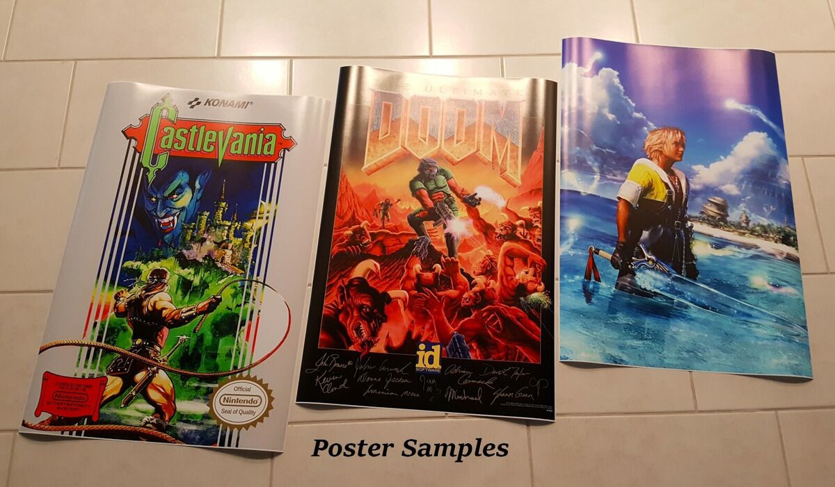 Earth Worm Jim Super Nintendo SNES BOX ART POSTER MADE IN Earth Worm Jim Super Nintendo SNES BOX ART POSTER MADE IN