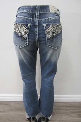 Bottes Miss Me Coupe Bootcut Bleu Moyen - Taille 27 X 32 - Neuf Avec Étiquettes