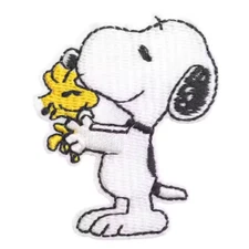 SNOOPY & WOODSTOCK - VINTAGE RETRO - PEANUTS COMIC - Embroidered Iron-On Patch