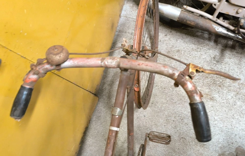 # ancien vélo 1 dents / 2 années 1900 05 collection eroica : tres gros pedalier - Photo 3/4