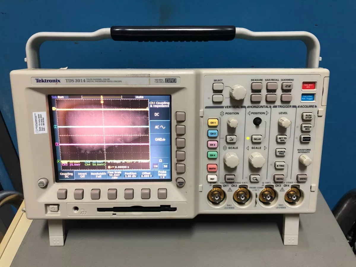 Tektronix TDS3014 100MHz 1.25GS/s 4-CH Color Digital Phosphor Oscilloscope