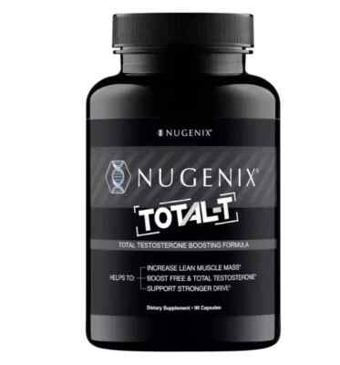 Nugenix Total-T Testosterone Free for men 90 counts Boosters ship US stock