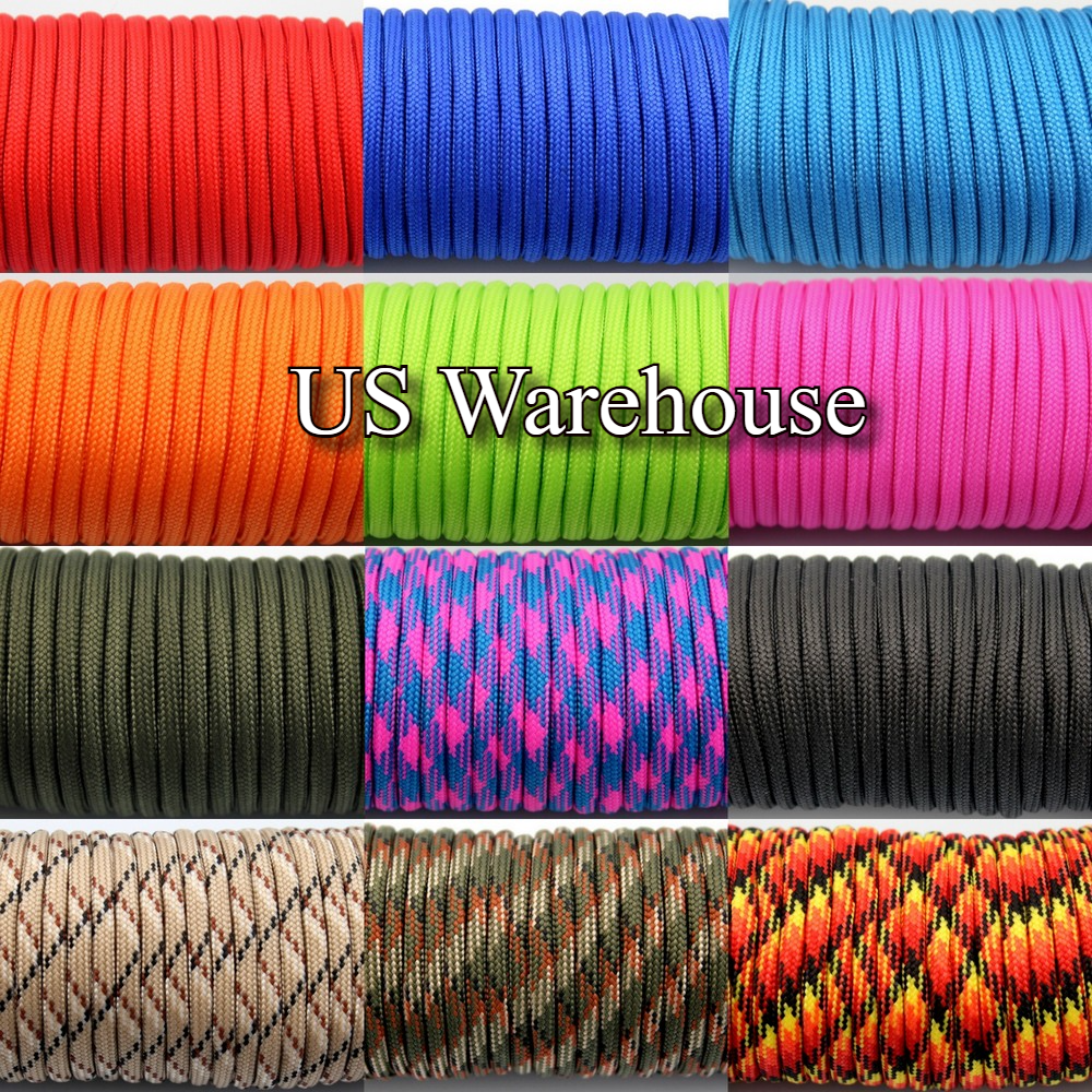 Namvo 550 Mil Spec Type III Parachute Cord, 9 Inner Strands, Nylon