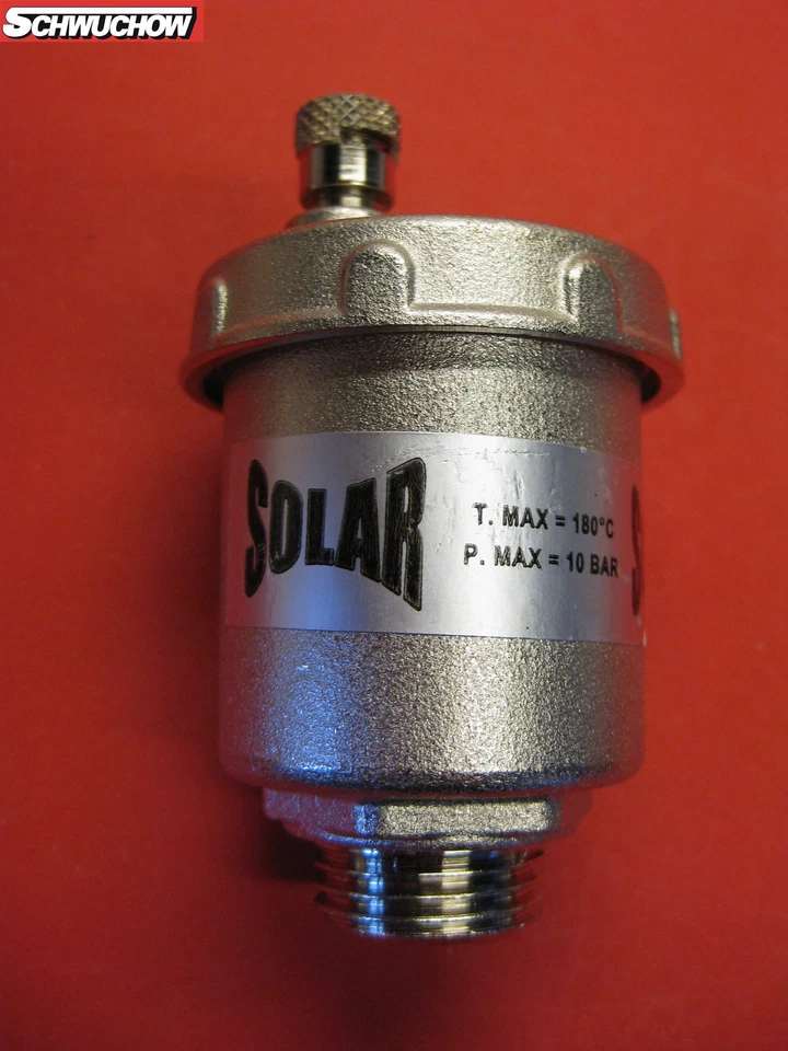 2 Stück Solarentlüfter Solar Entlüfter 1/2" Schnellentlüfter 10bar 180°C - Bild 2 von 3