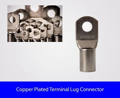 CELCAPZ Copper Lug Terminal Battery Welding Cable Tube Connector Ring Crimp SC Type UK.