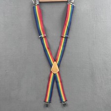 Sierra Rainbow Suspenders Mens 2 Inch Wide No. 110 Vintage Mork  Mindy Cowhide