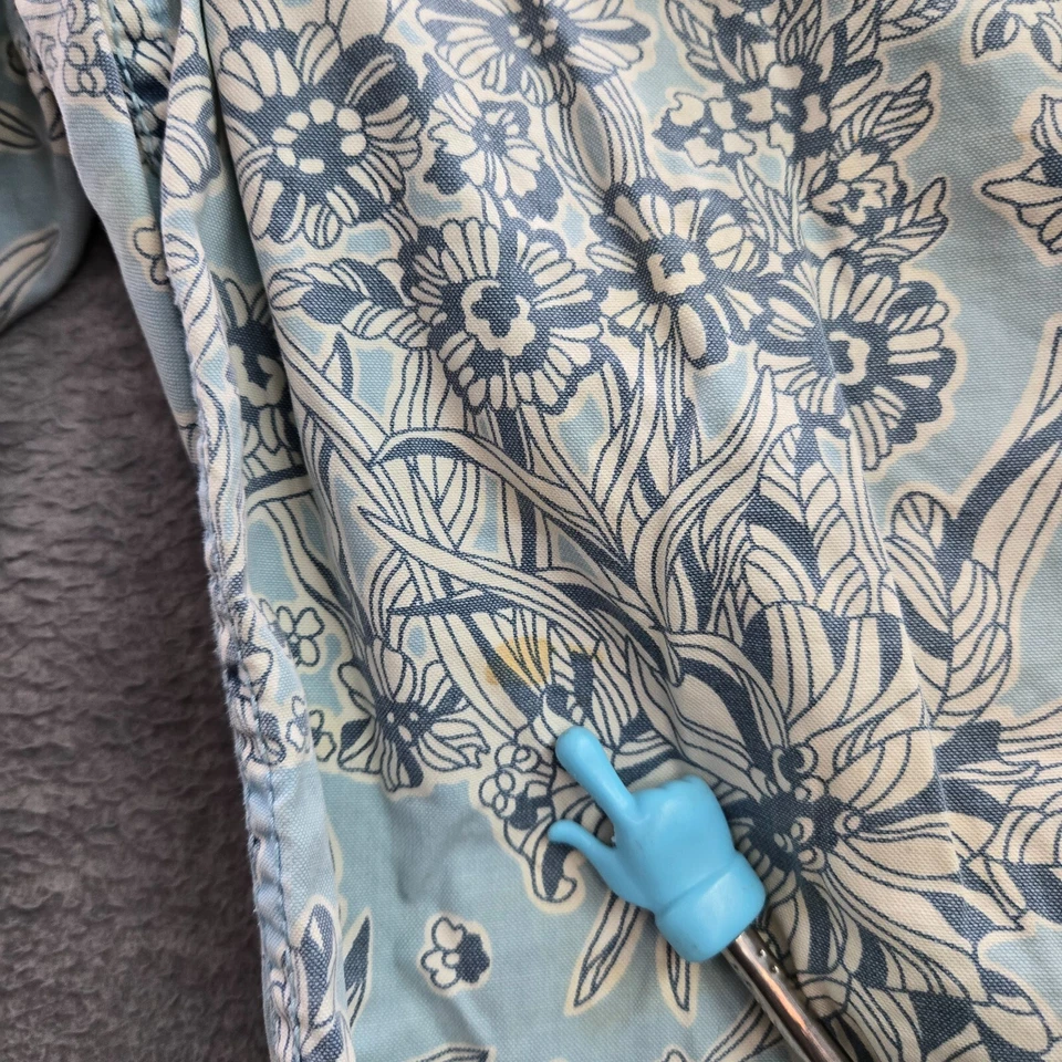 Pantalones Cortos Express Hombres 30 Azul Floral Carga Algodón Exterior Suelto Patinador Y2K LEER Foto 2 de 4