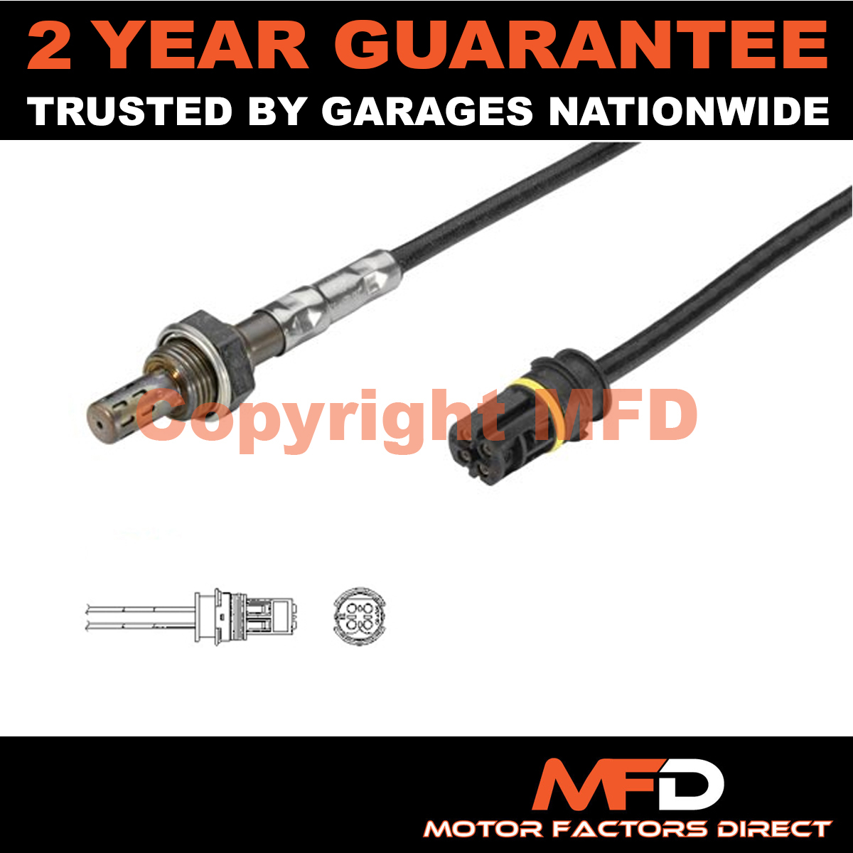 MERCEDES V-CLASS V230 638/2 2.3 (1996-2003) 4 WIRE FRONT LAMBDA OXYGEN SENSOR O2